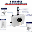 GT MARKET - Broyeur sanitaire WC, pompe de relevage 600 watts - vignette