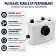 GT MARKET - Broyeur sanitaire WC, pompe de relevage 600 watts - vignette