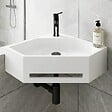 THALASSOR - COSY 40 - Lave-mains d'angle en Solid Surface 40 x 40 x 20(h) cm - vignette
