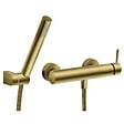FERRO - CIRICULUS Robinet mitigeur de douche + douchette à main or brossé - vignette