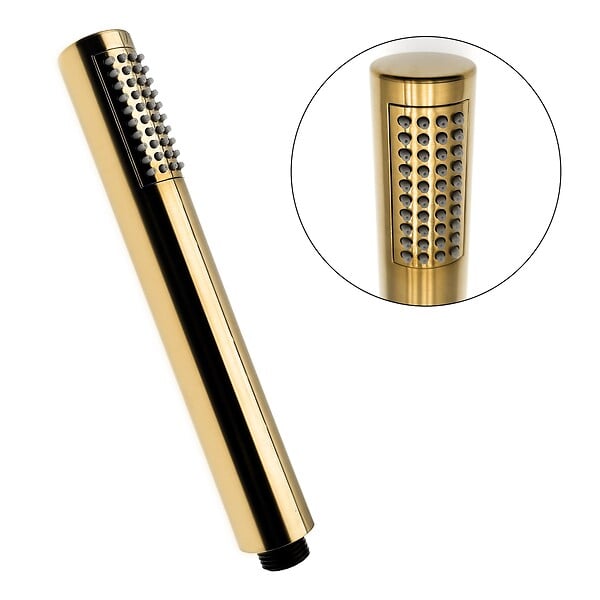 FERRO - CIRICULUS Robinet mitigeur de douche + douchette à main or brossé - large