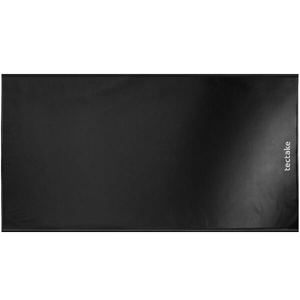TECTAKE - Tapis de sol pour garage en plastique noir dimensions 6,1 x 2,6 m antidérapant imperméable avec raclette - large