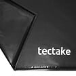 TECTAKE - Tapis de sol garage antidérapant en plastique noir 6,7 x 2,6 m imperméable avec raclette extracteur télescopique - vignette