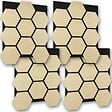 TECTAKE - Lot 4 panneaux acoustiques en mdf chêne clair effet bois absorption acoustique efficace mur - vignette