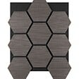 TECTAKE - Lot 6 panneaux acoustiques en mdf en bois chêne gris absorption acoustique efficace 76 x 62 x 1,8 cm - vignette