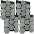 TECTAKE - Lot 4 panneaux acoustiques en mdf aspect bois chêne gris clair absorption efficace pour réduction bruit - vignette