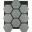 TECTAKE - Lot 4 panneaux acoustiques en mdf aspect bois chêne gris clair absorption efficace pour réduction bruit - vignette