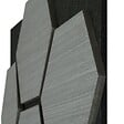 TECTAKE - Lot 4 panneaux acoustiques en mdf aspect bois chêne gris clair absorption efficace pour réduction bruit - vignette