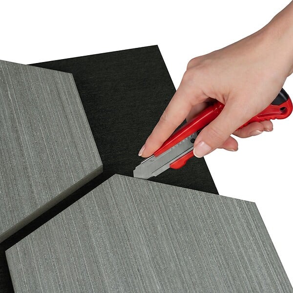 TECTAKE - Lot 4 panneaux acoustiques en mdf aspect bois chêne gris clair absorption efficace pour réduction bruit - large
