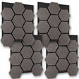TECTAKE - Lot 4 panneaux acoustiques en mdf en chêne gris 76x62x1,8 cm panneaux absorbants - vignette