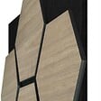 TECTAKE - Lot 4 panneaux acoustiques en mdf avec echtholzfurnier chêne foncé 76x62x1,8 cm pour isolation sonore - vignette