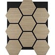 TECTAKE - Lot 8 panneaux acoustiques aspect bois en mdf avec placage chêne foncé 76 x 62 x 1,8 cm absorption acoustique efficace - vignette