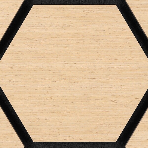 TECTAKE - Lot 4 panneaux acoustiques marron chêne en mdf placage bois absorption feutre alvéoles 76 x 62 x 1,8 cm - large