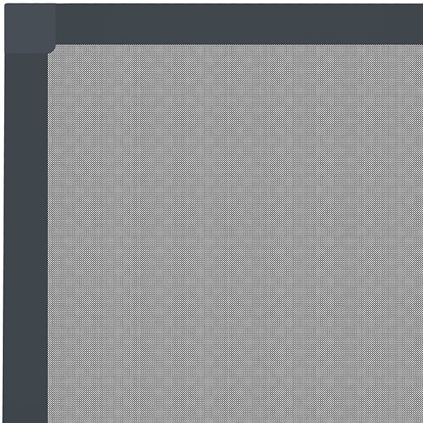 TECTAKE - Moustiquaire avec cadre en aluminium pour fenêtres gris anthracite - large
