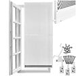 TECTAKE - Moustiquaire pour les portes cadre en aluminium blanc découpable 95 x 210 cm tissu en fibre de verre résistant aux intempéries - vignette