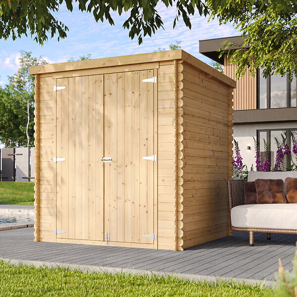 TIMBELA - Abri de Jardin en Bois 3,53 m² TIMBELA M309C1+M309G - large
