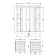 TIMBELA - Abri de Jardin en Bois 3,53 m² TIMBELA M309C1+M309G - vignette