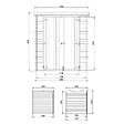 TIMBELA - Abri de Jardin en Bois 3,53 m² TIMBELA M309C1 - vignette