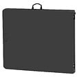 TECTAKE - Table de camping pliable gris anthracite avec poignée de transport résistante aux intempéries 180 x 70 x 74 cm - vignette