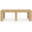 ID MARKET - Table console extensible ORLANDO 10 personnes 235 cm bois façon hêtre - vignette