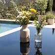 OVIALA - Table de jardin en aluminium 8 places 180 cm gris anthracite - Ajaccio - vignette