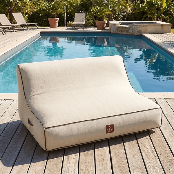 COCO LOUNGE - Canapé de jardin gonflable ALIZÉ Collection Aloha - blanc cassé - large