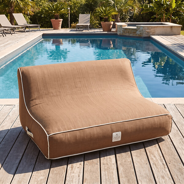 COCO LOUNGE - Canapé de jardin gonflable ALIZÉ Collection Moka - chocolat - large