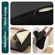VOUNOT - Escalier pour chien et chat en mousse haute densite et housse lavable 72x40x50cm noir - vignette