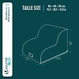 VOUNOT - Escalier pour chien et chat en mousse haute densite et housse lavable 40x40x30cm noir - vignette