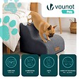 VOUNOT - Escalier pour chien et chat en mousse haute densite et housse lavable 40x40x30cm gris - vignette
