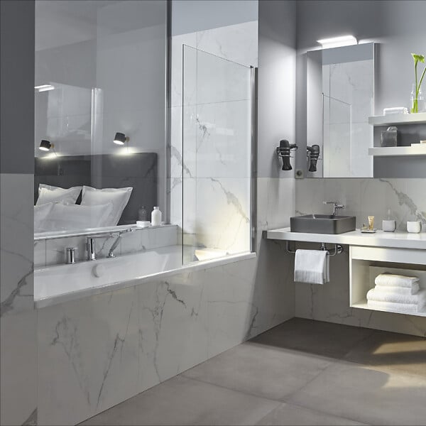 JACOB DELAFON - Pare-bain Struktura 1 volet pivotant chrome - large