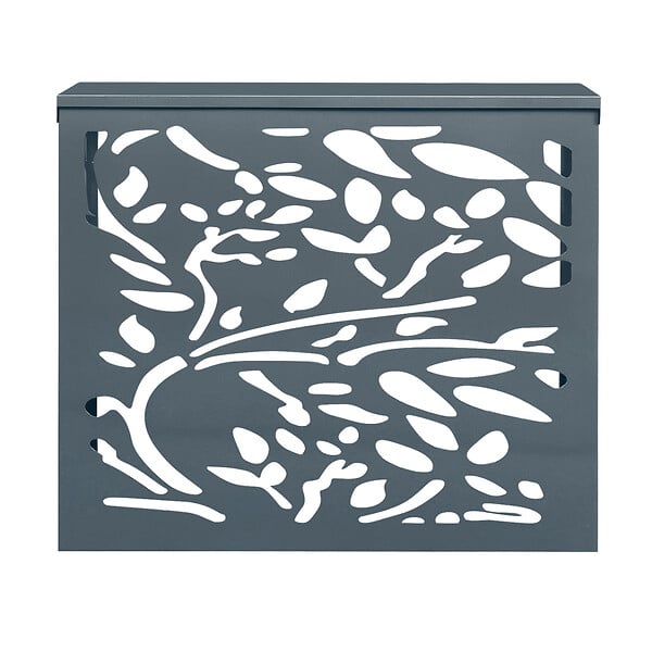 ID MARKET - Cache climatiseur en métal gris anthracite LIS protection unité extérieur 95 x 50 x 80 cm - large