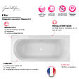 JACOB DELAFON - Baignoire droite Elise deux places Acrylique 180 X 80 - vignette
