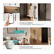 EMKE - EMKE Sèche-serviettes électrique 120x12,4 cm, 145W, Radiateur Salle de Bain WiFi App/Alexa, Chauffage carbone, Gris - vignette