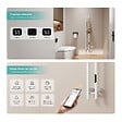 EMKE - EMKE Sèche-serviettes électrique 120x12,4 cm, 145W, Radiateur Salle de Bain WiFi App/Alexa, Chauffage carbone, Blanc - vignette
