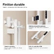 EMKE - EMKE Sèche-serviettes électrique 120x12,4 cm, 145W, Radiateur Salle de Bain WiFi App/Alexa, Chauffage carbone, Blanc - vignette