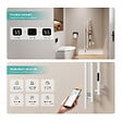 EMKE - EMKE Sèche-serviettes électrique 115x21,6 cm, 220W, Radiateur Salle de Bain WiFi App/Alexa, Chauffage carbone, Blanc - vignette