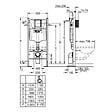 GROHE - Bâti support RAPID SL pour WC GROHE 39145000 mur porteur - hauteur 1,13 m - vignette