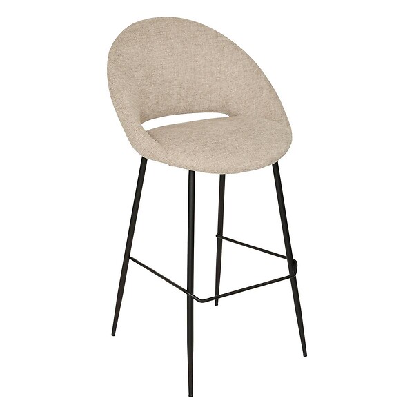ATMOSPHERA - Lot de 2 Tabouret de bar Amago beige 54x52cm - large