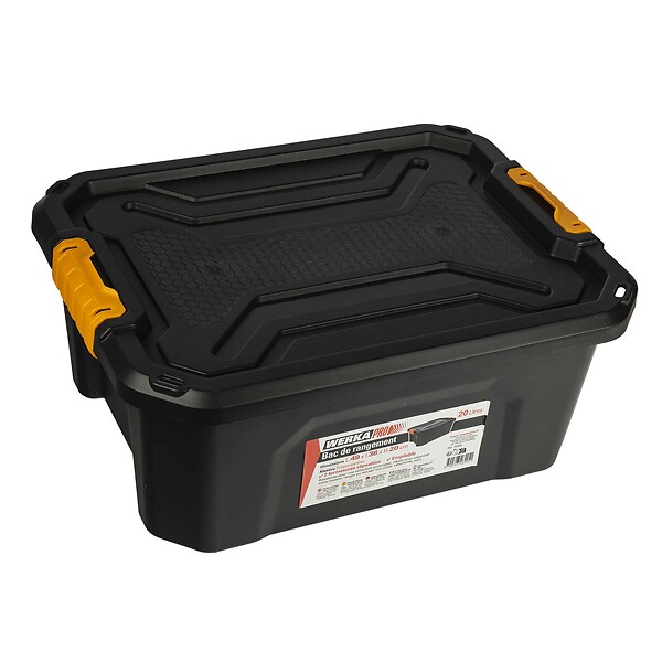 WERKAPRO - Bac de rangement  20 L (49 x 38 x 20 cm) - large