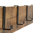 ID MARKET - Vestiaire d'entrée PEDRO 79 cm bois et noir design industriel - vignette
