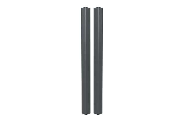 CASANOOV - Casanoov Lot de 2 poteaux ELDA 15x15  cm aluminium H.240  cm gris anthracite - large