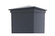 CASANOOV - Casanoov Lot de 4 poteaux EIFEL 15x15 en alu H.166  cm - Gris anthracite - vignette