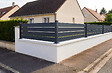 CASANOOV - Casanoov Poteau d'angle sur platine en acier pour clôture VELINO 6x6  cm H.84  cm - vignette