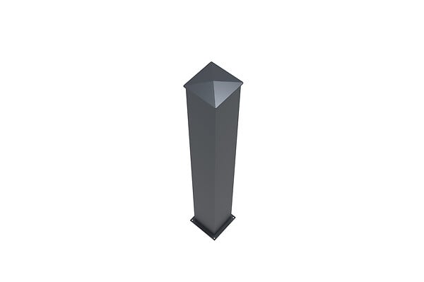 CASANOOV - Casanoov Lot de 2 poteaux EIFEL 20x20 en alu H.190  cm - Gris anthracite - large