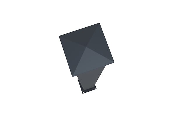 CASANOOV - Casanoov Lot de 4 poteaux EIFEL 10x10 en alu H.190  cm - Gris anthracite - large