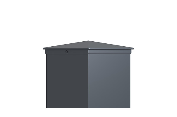 CASANOOV - Casanoov Lot de 2 poteaux EIFEL 20x20 en alu H.166  cm - Gris anthracite - large