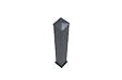 CASANOOV - Casanoov Lot de 2 poteaux EIFEL 20x20 en alu H.166  cm - Gris anthracite - vignette