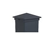 CASANOOV - Casanoov Lot de 2 poteaux EIFEL 10x10 en alu H.166  cm - Gris anthracite - vignette