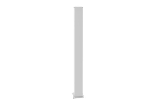 CASANOOV - Casanoov Lot de 4 poteaux EIFEL 15x15 en alu H.166  cm - Blanc mat - large